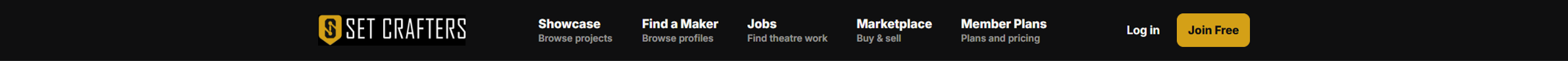 Join is in the site header when you are signed out.