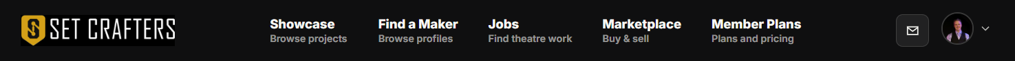 Showcase is in the main site header.